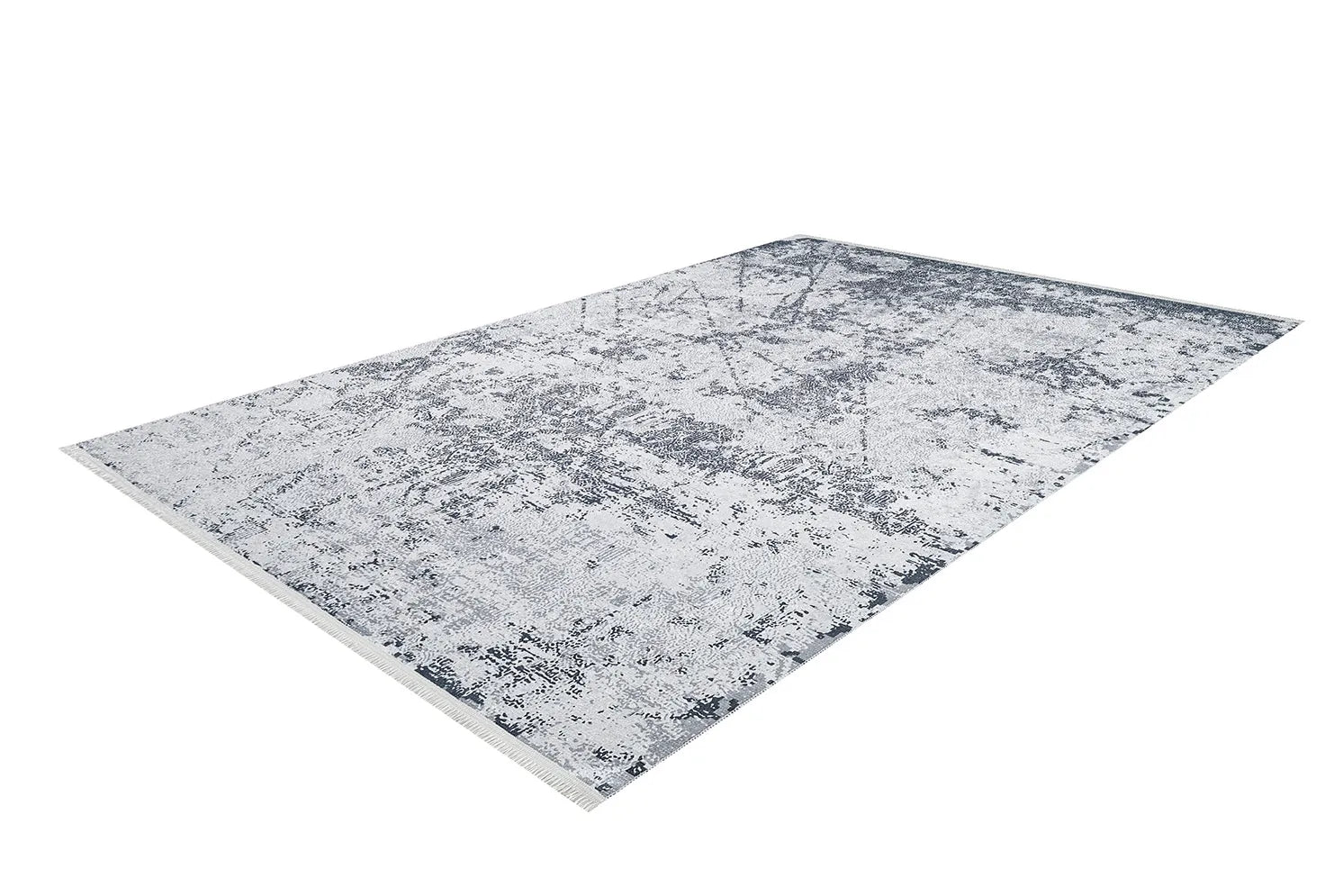Pale Pink Cream Beige Geometric Patterned Kilim Rug