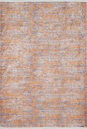 Toprak Turuncu Mavi Modern Halı