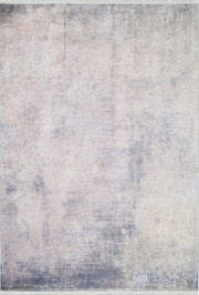 Blassrosa, cremebeige, geometrisch gemusterter Kelim-Teppich