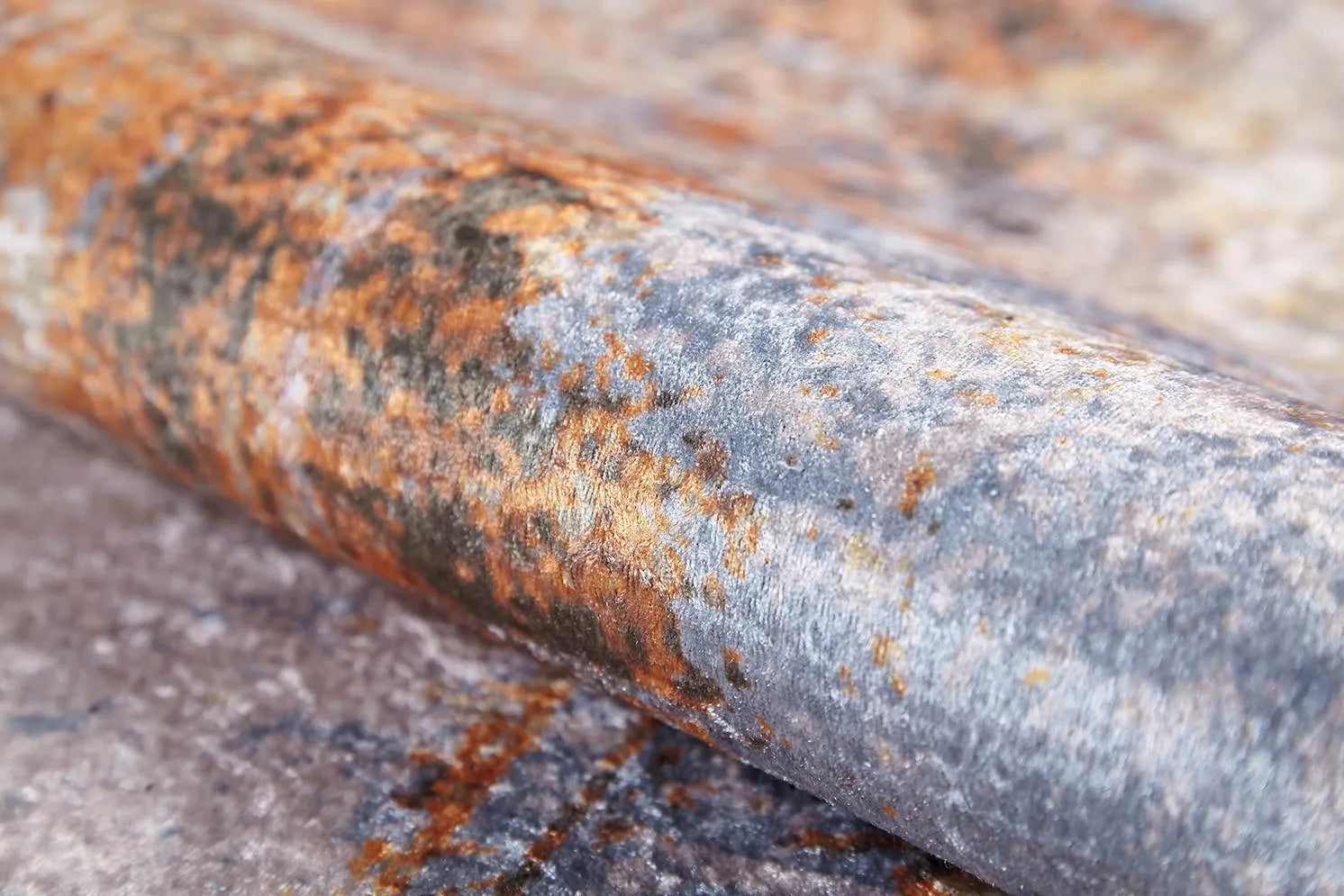 Pale Pink Cream Beige Geometric Patterned Kilim Rug