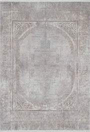 Pale Pink Cream Beige Geometric Patterned Kilim Rug