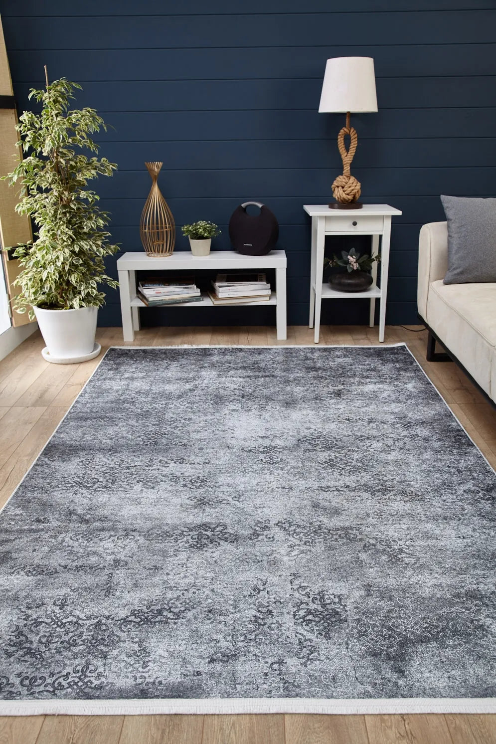 Pale Pink Cream Beige Geometric Patterned Kilim Rug