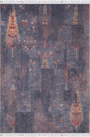 Pale Pink Cream Beige Geometric Patterned Kilim Rug