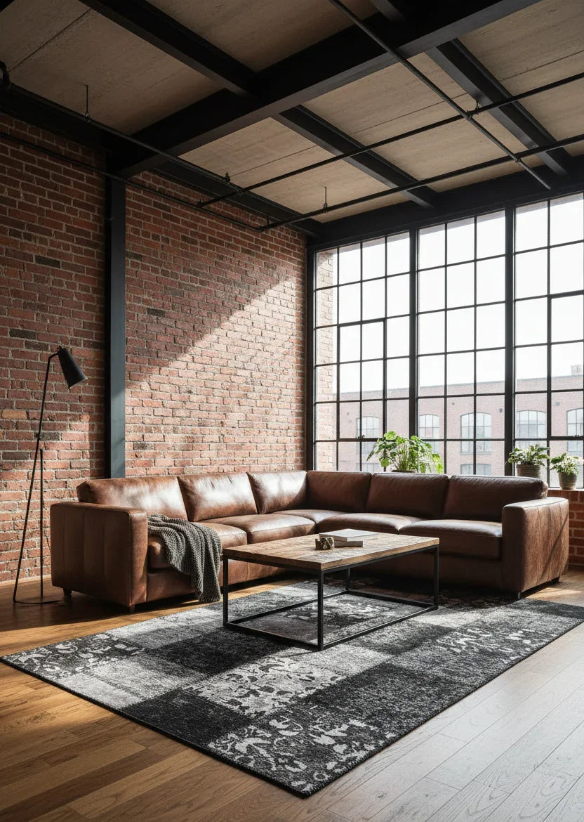Endüstriyel Dekorasyon: Tuğla Duvarlar ve Açık Tavanlar İçin Rehber - Pera Halı