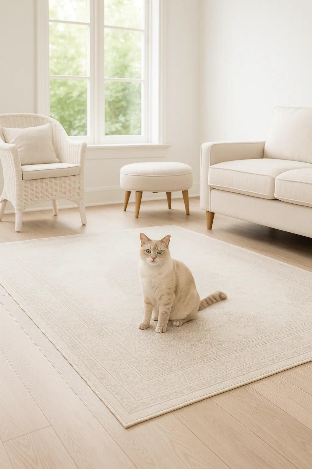 Kedili Evde Halı Kullanımı: Hem Şık Hem Pratik Çözümler - Pera Halı