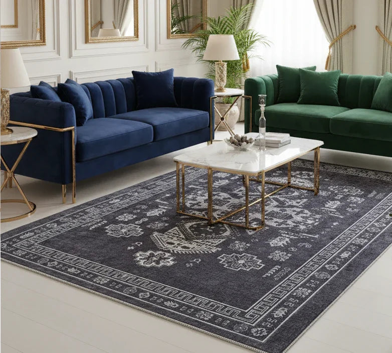 Lüks Oturma Odası Dekorasyon Fikirleri: Kristal, Kadife ve Altın Detaylar - Pera Halı