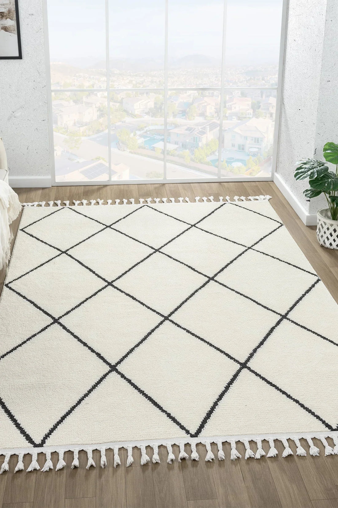 Efsane Kasım indirimleriyle modern salon halılarının vitrin görünümü - Pera Halı