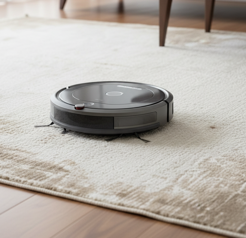 Robot süpürge ile ince dokulu modern halı uyumluluğu - Pera Halı