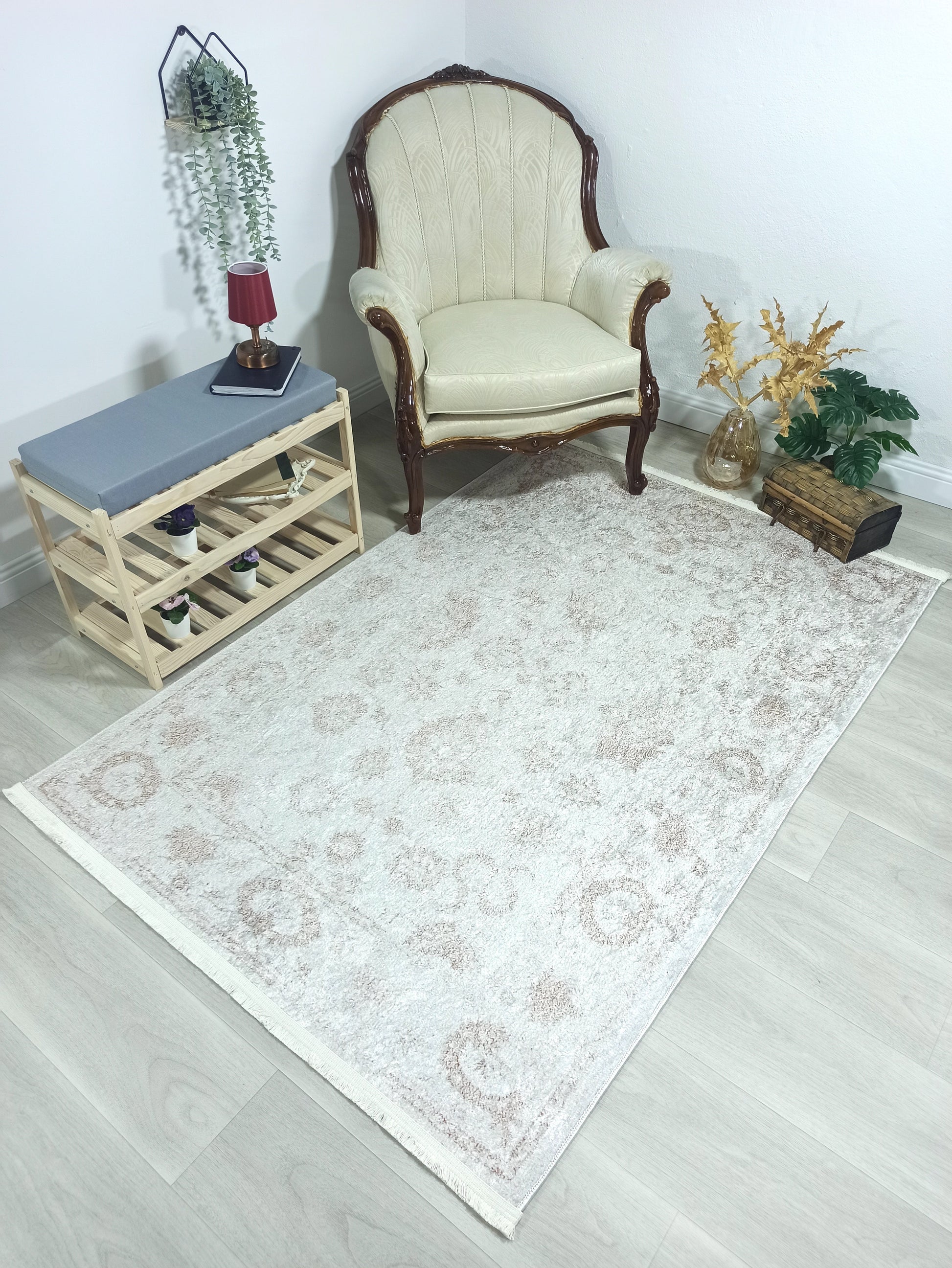Uşak Gri Bej Vintage Halı - Pera Halı