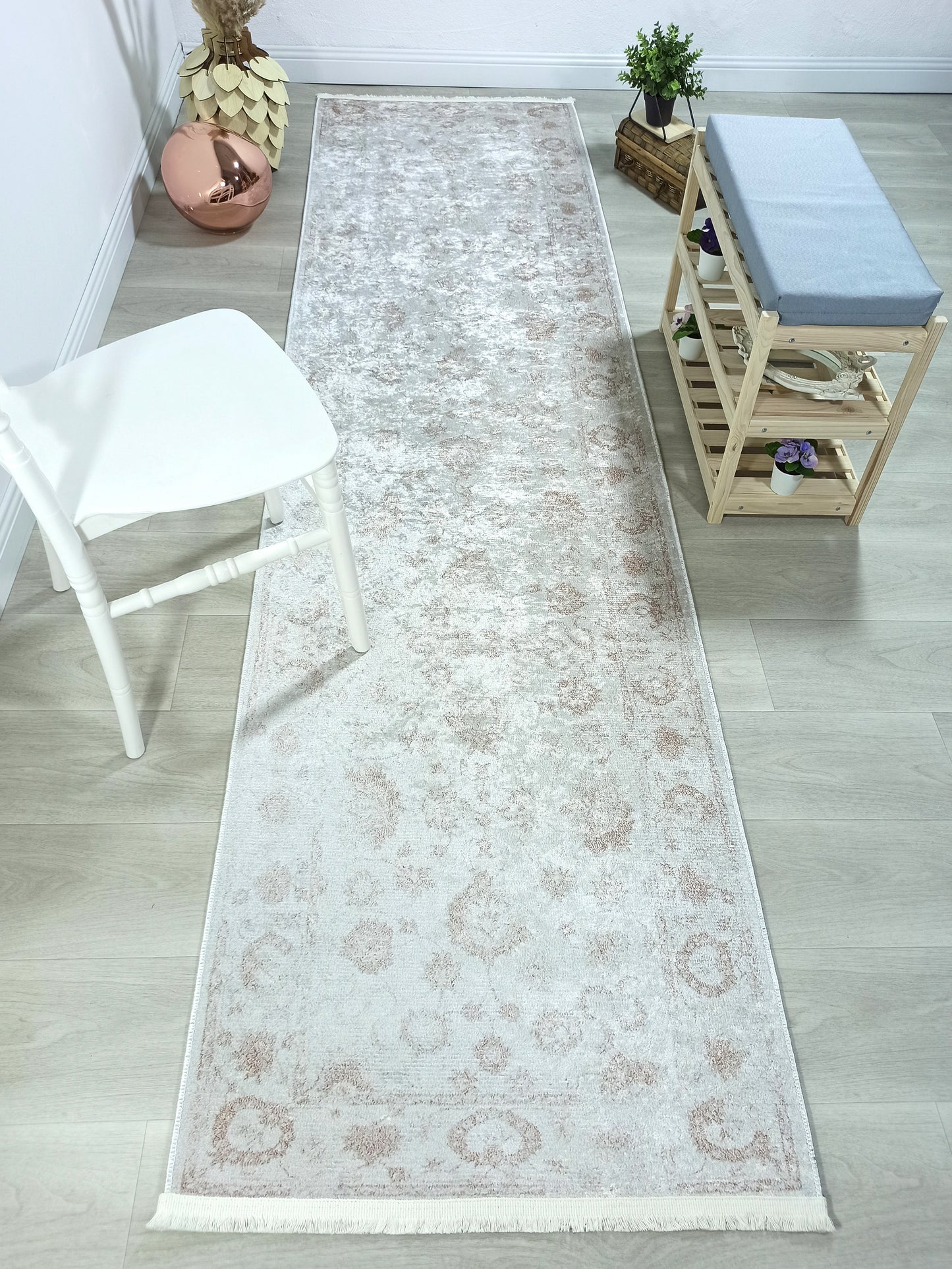 Uşak Gri Bej Vintage Halı - Pera Halı