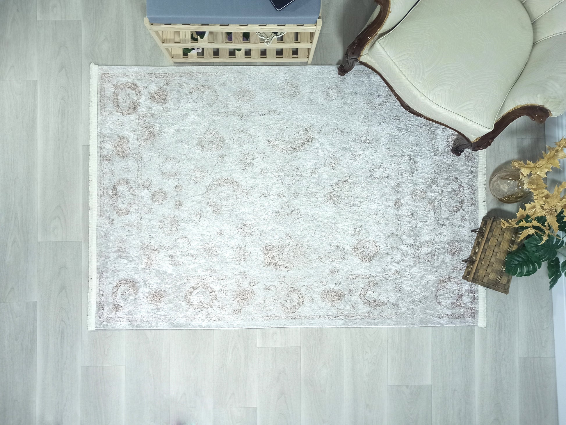 Uşak Gri Bej Vintage Halı - Pera Halı