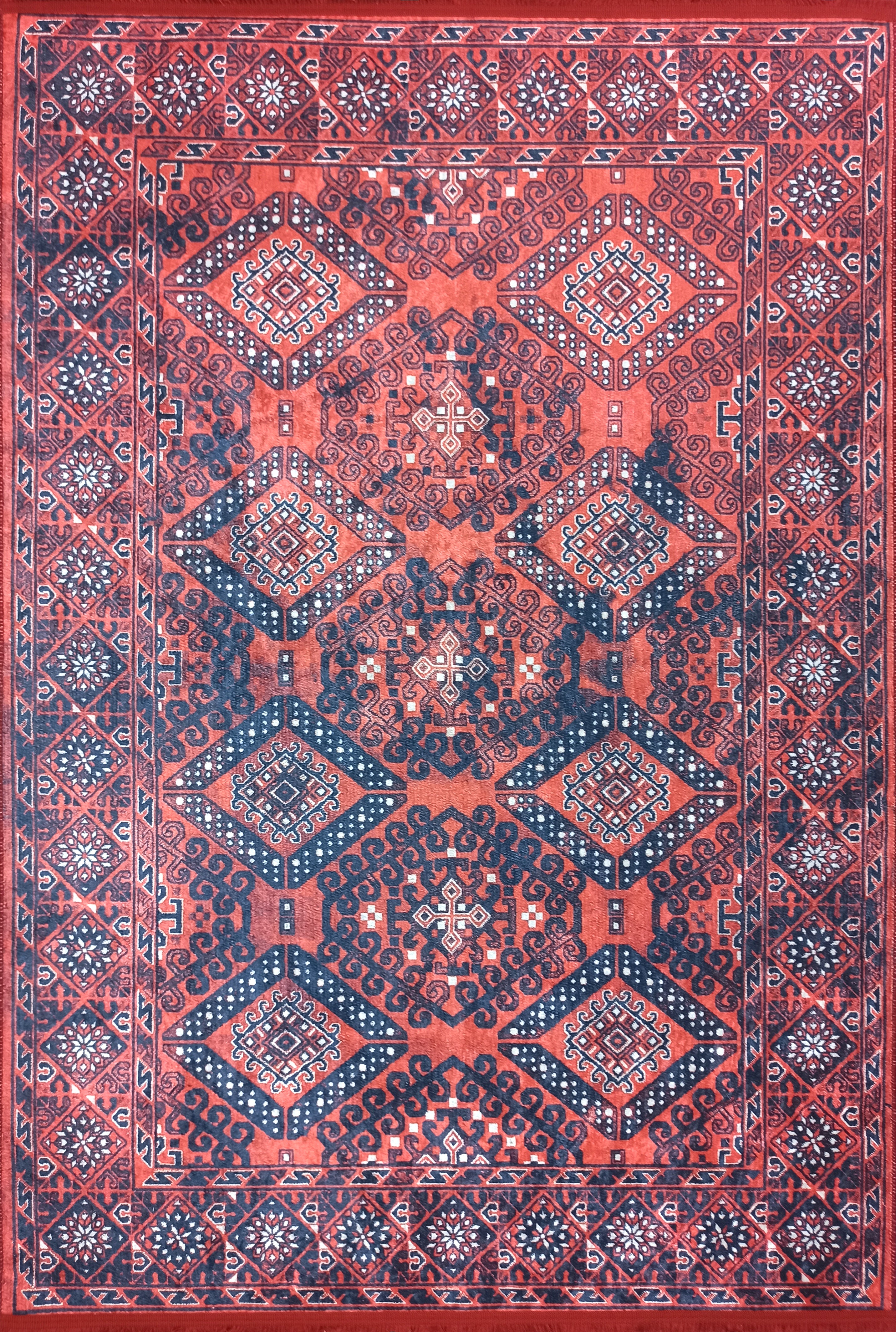 Kırmızı Uşak Vintage Tarzı Koridor Halısı - OUTLET - 947OU