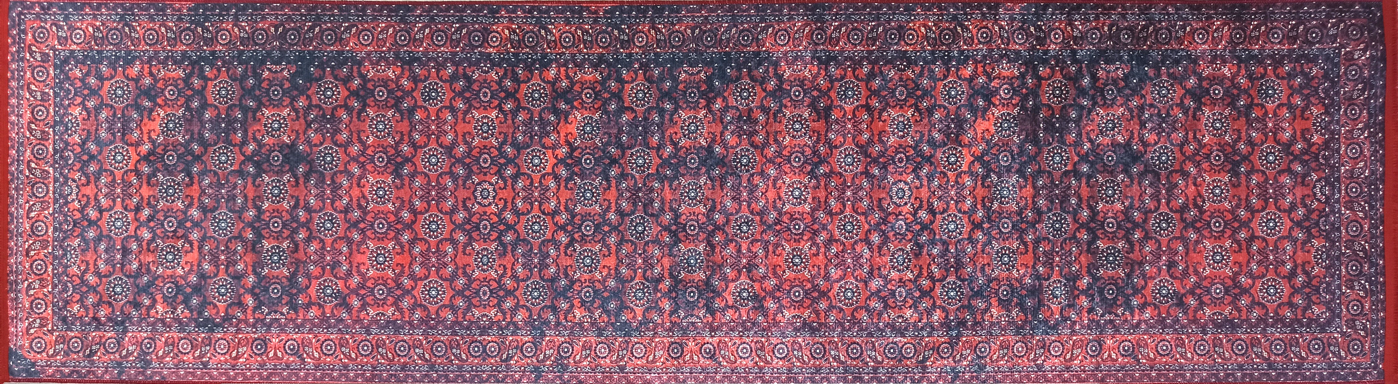 İran Kırmızı Uşak Vintage Tarzı Koridor Halısı - Pera Halı