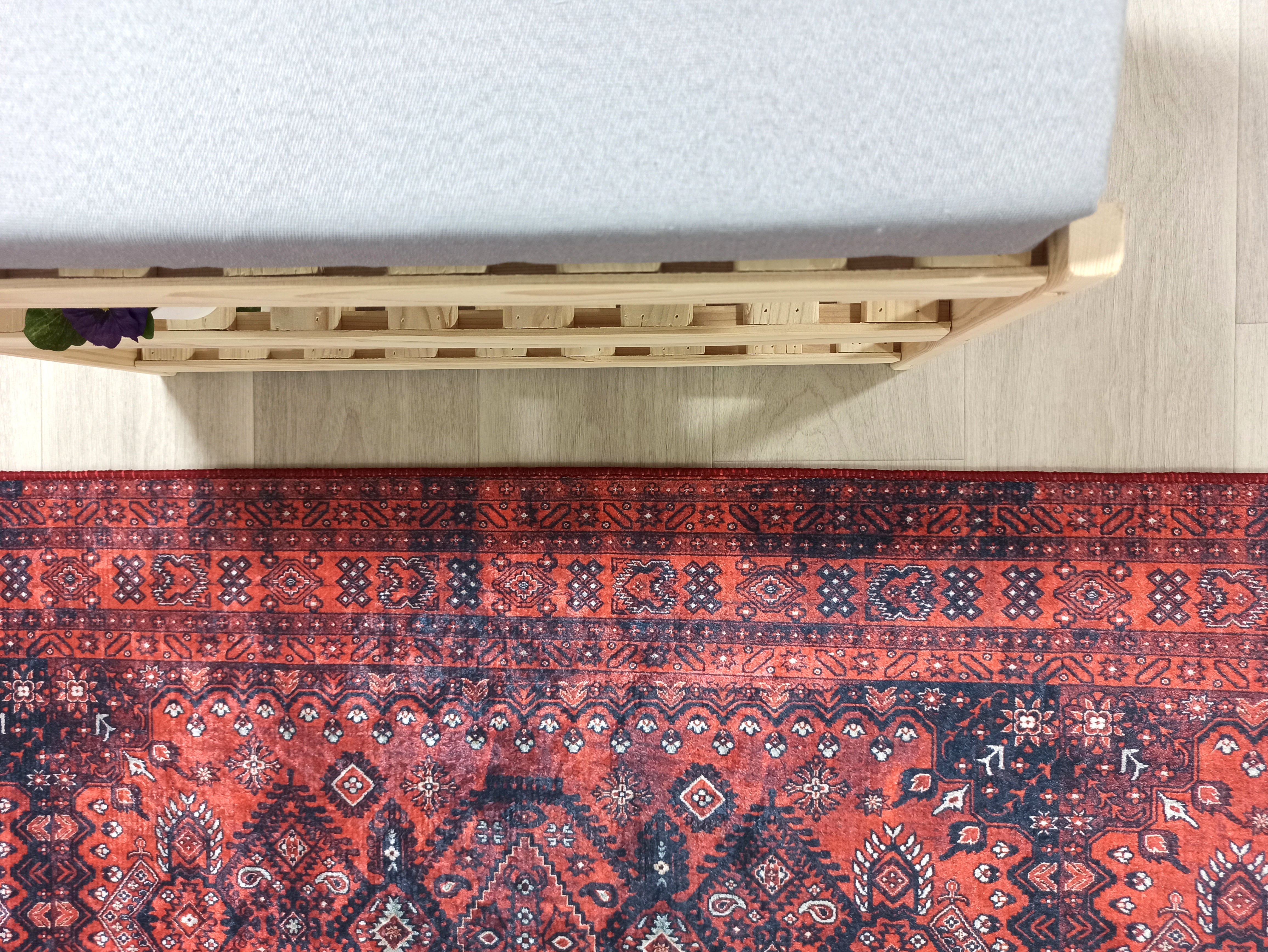 Uşak Madalyon Bordo Kızıl Halı - Pera Halı