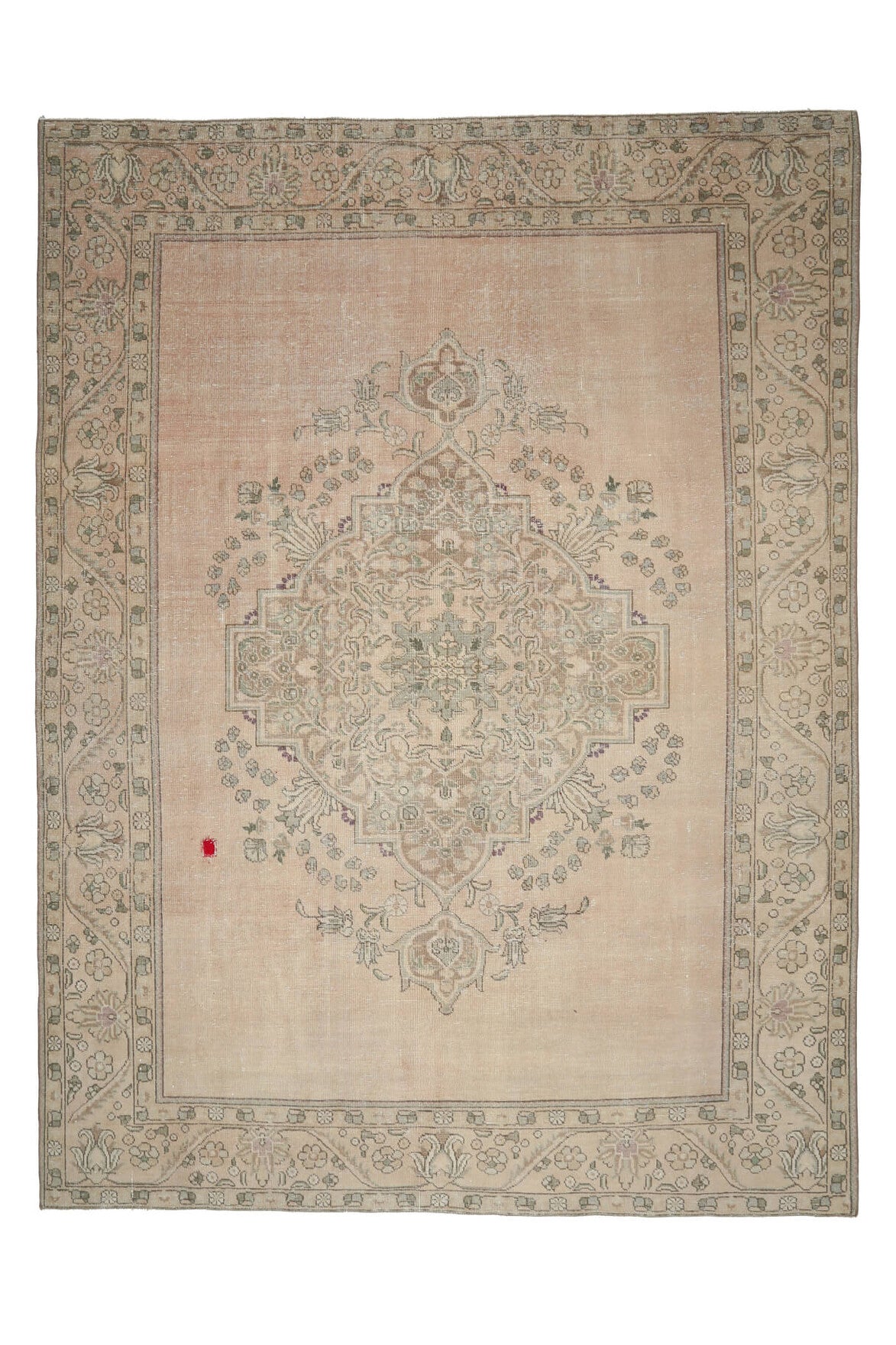 El yapımı vintage halı 290x384 cm oryantal desenli yün - farklı açıdan görünüm
