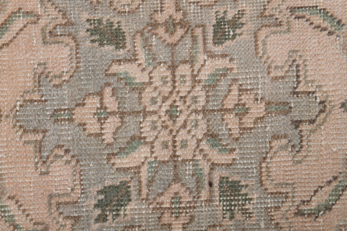 El yapımı vintage halı 290x384 cm oryantal desenli yün - mekan görünümü