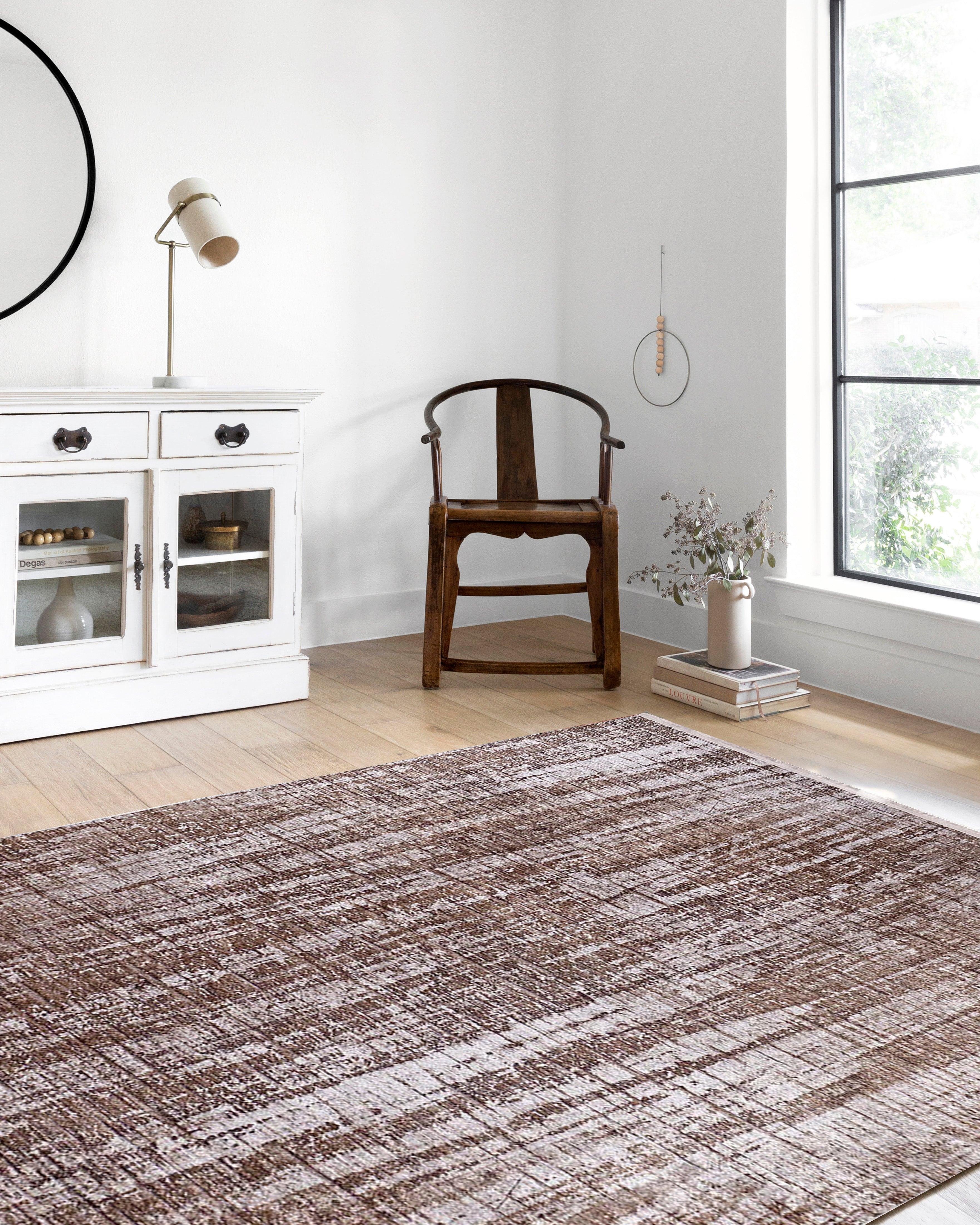 Badem Kahverengi Modern Halı - Pera Halı