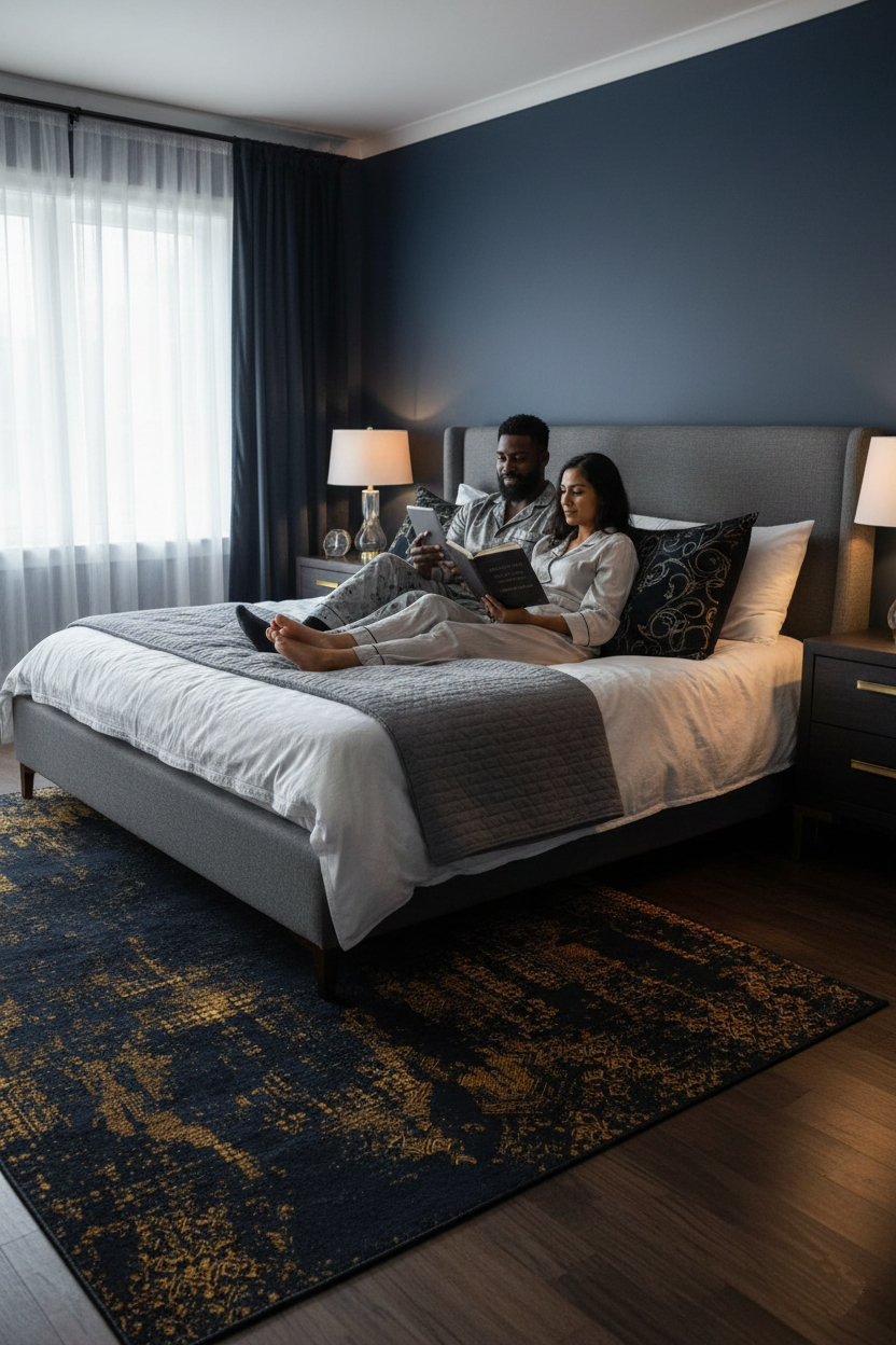 Braunbeiger geometrischer antiker Art Deco Teppich