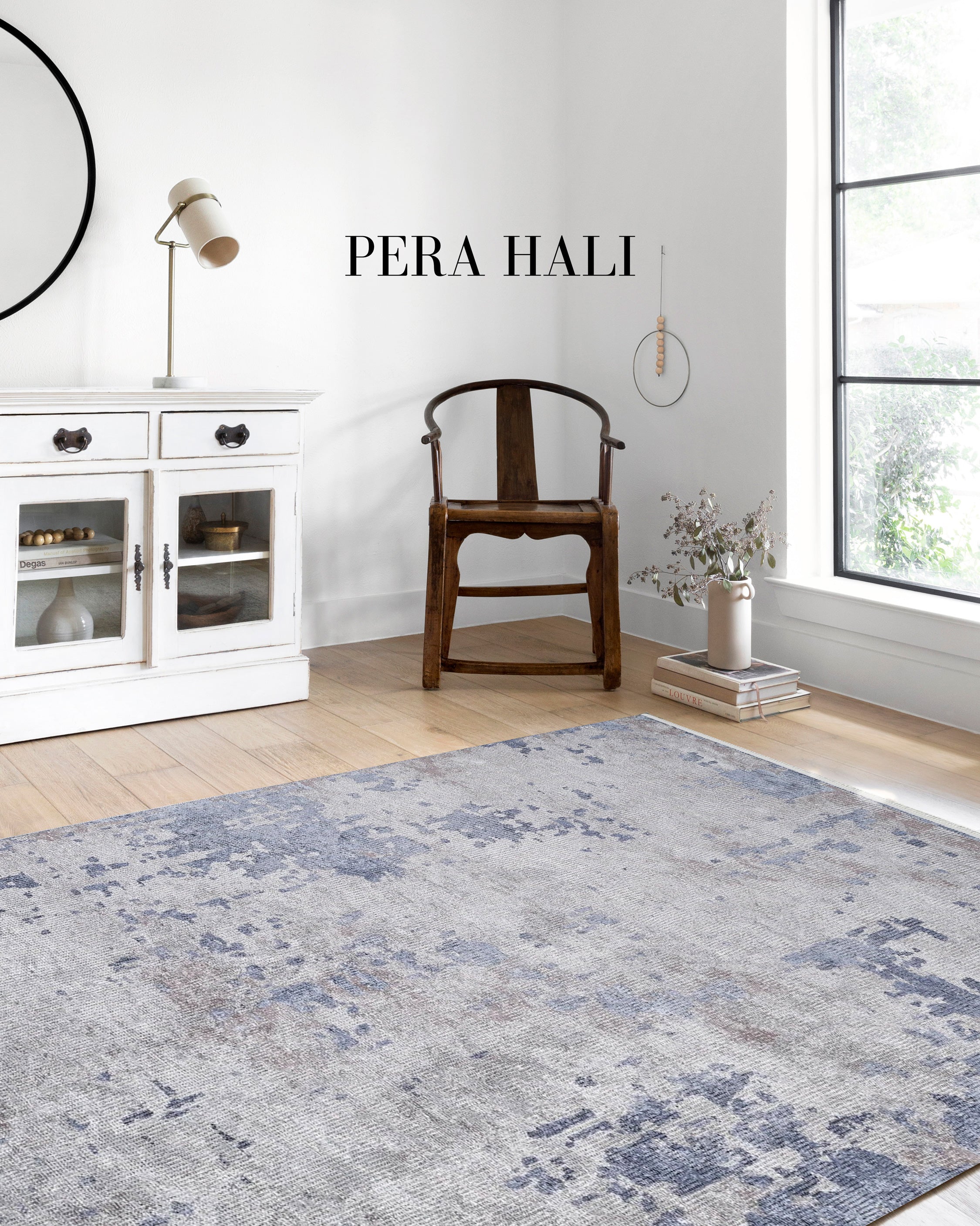 Modern Gri Vintage Halı