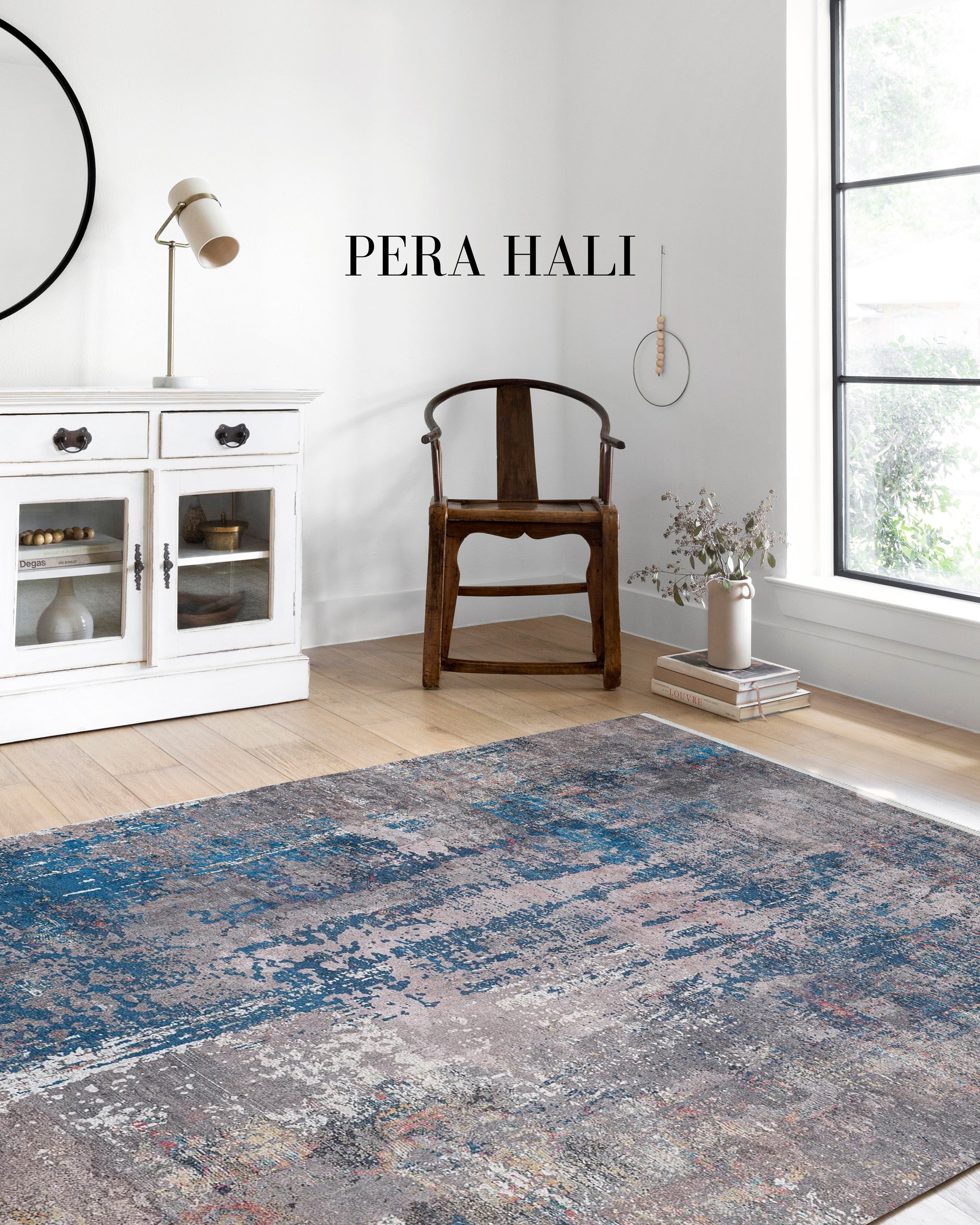 Modern Soyut Kaymaz Halı