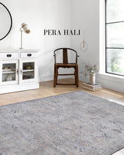 Gri Füme Eskitme Halı