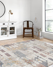 Geometrik Sade Bej Kilim Halı - Pera Halı