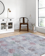 Renkli Madalyon Desenli Halı