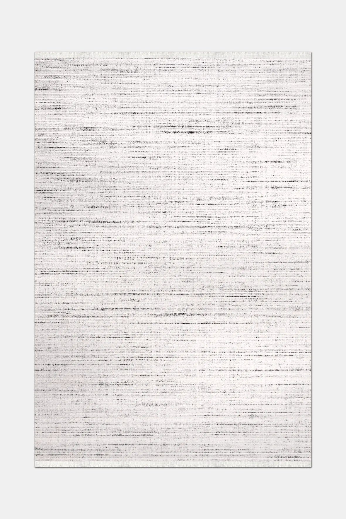 Gri ve Krem İnce Çizgili Minimalist Halı