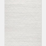 Krem ve Vizon Elmas Desenli Minimalist Halı - OTRPAL03