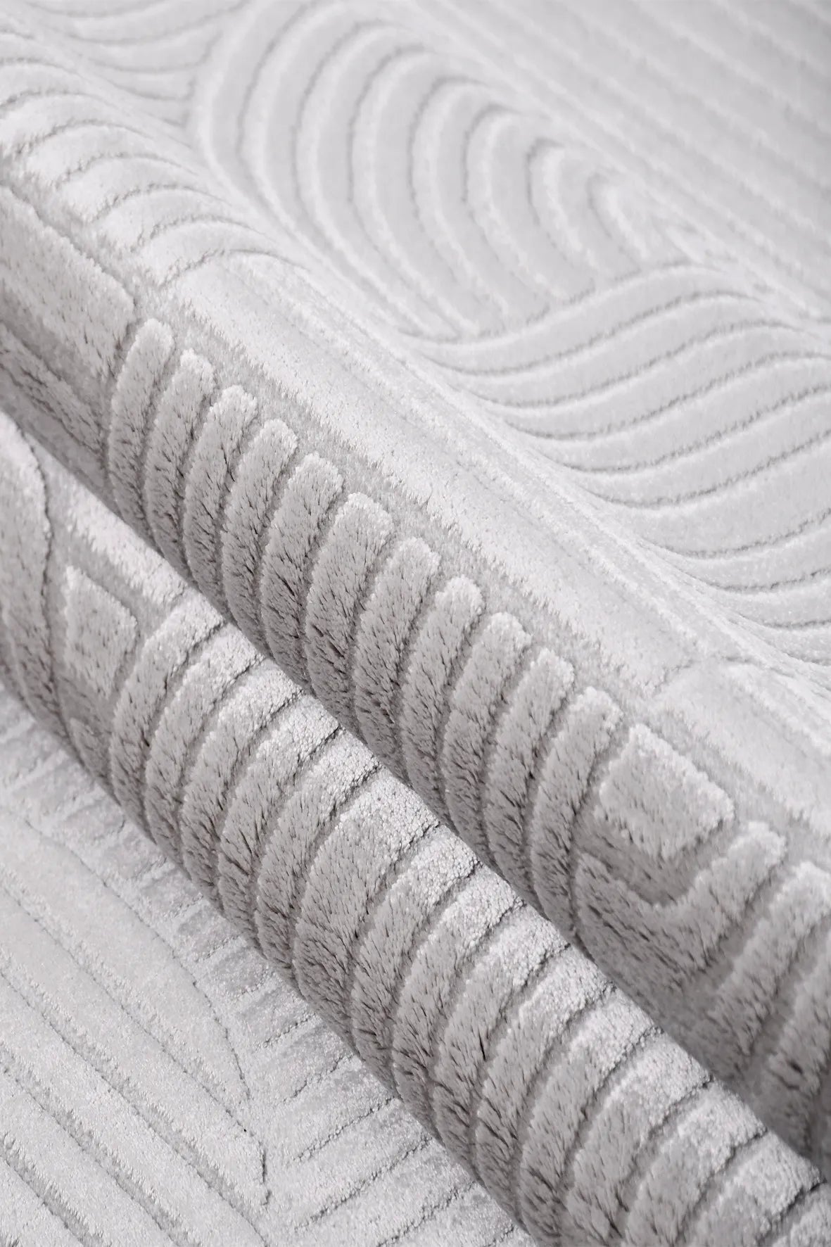 Gri Art Deco Modern Halı