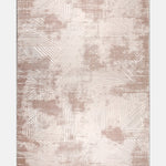 Krem ve Pudra Çizgisel Modern Halı - OTRPOY02