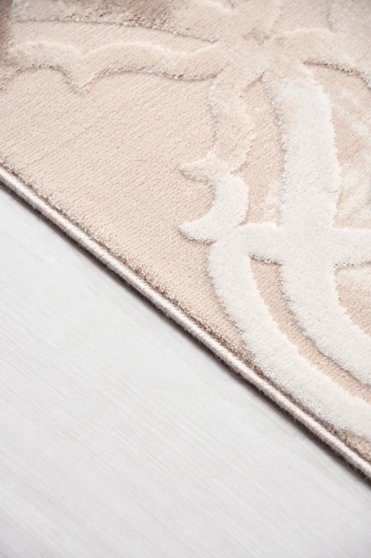 Ogee Rug Pattern Cream and Beige Ogee Pattern Vintage Rug – Pera Halı