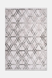 Gri Kafes Desenli Halı