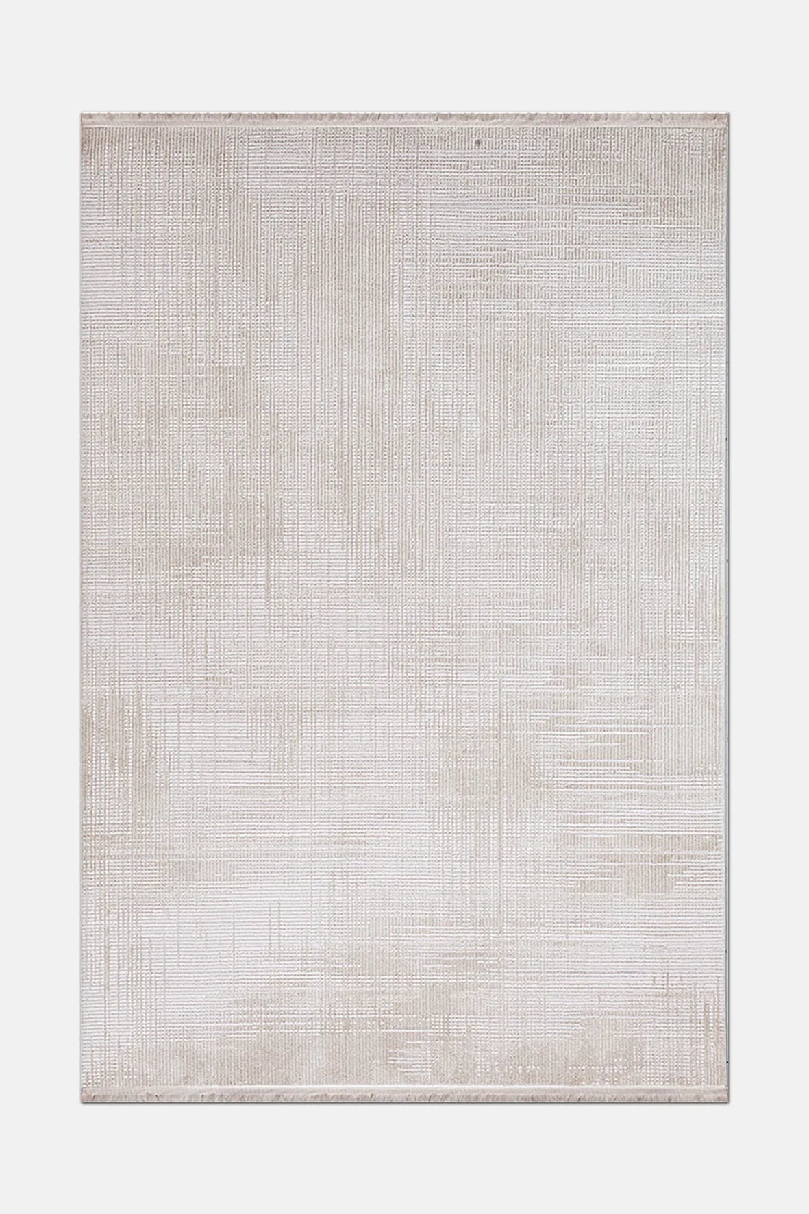 Vizon ve Krem Keten Dokulu Halı