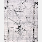 Gri ve Siyah Mermer Desenli Modern Halı - OTRP17103