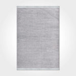 Gümüş Gri Çizgisel Dokulu Modern Halı - OTRP8205S