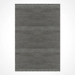 Antrasit Rengi Çizgisel Dokulu Modern Halı - OTRP8256S