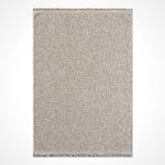 Moderner, strukturierter Teppich in Grau und Beige