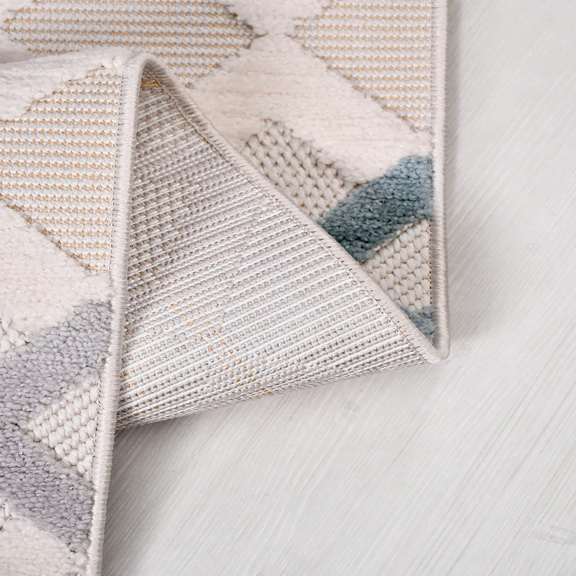 MASAL-Beyaz/Turuncu,Mavi,Bej- Özel Ölçü- Oturma Odası, Koridor, Yatak Odası Halısı- Robot Süpürgeye Uyumlu-Kolay Temizlenebilir- Uygun Fiyat