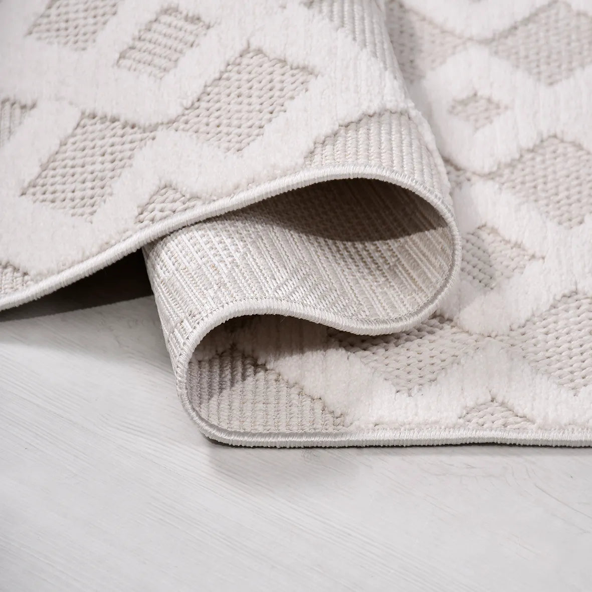 MASAL-Beyaz/Bej- Özel Ölçü- Oturma Odası, Koridor, Yatak Odası Halısı- Robot Süpürgeye Uyumlu-Kolay Temizlenebilir- Uygun Fiyat