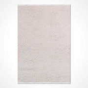 BONAPARTE-Beyaz- Özel Ölçü-Salon , Oturma Odası ve Koridor Halısı-Robot Süpürge Uyumlu-Kolay Temizlenebilir-Uygun Fiyat