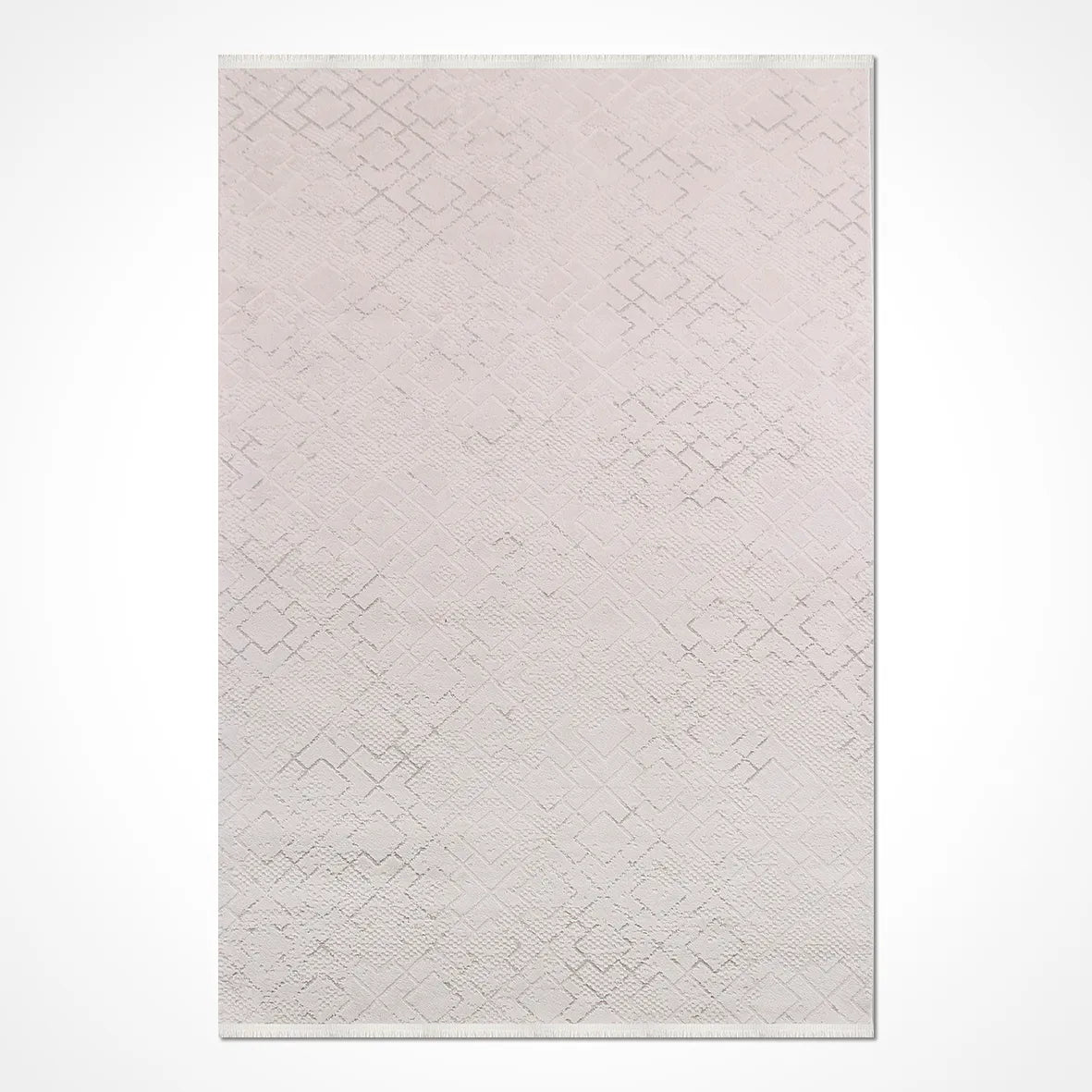 BONAPARTE-Beyaz- Özel Ölçü-Salon , Oturma Odası ve Koridor Halısı-Robot Süpürge Uyumlu-Kolay Temizlenebilir-Uygun Fiyat