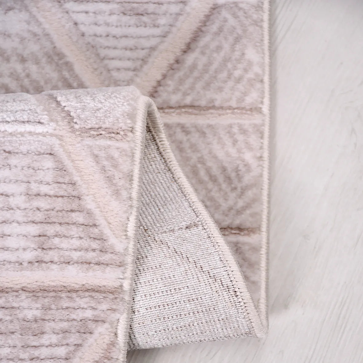 JALURA-Vizon/Krem- Özel Ölçü-Salon,Oturma Odası, Koridor Halısı-Robot Süpürgeye Uyumlu-Kolay Temizlenebilir-Uygun Fiyat