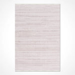 Teppich mit horizontalen Streifen in Creme und Puderrosa