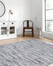 Siyah ve Beyaz Abstre Halı