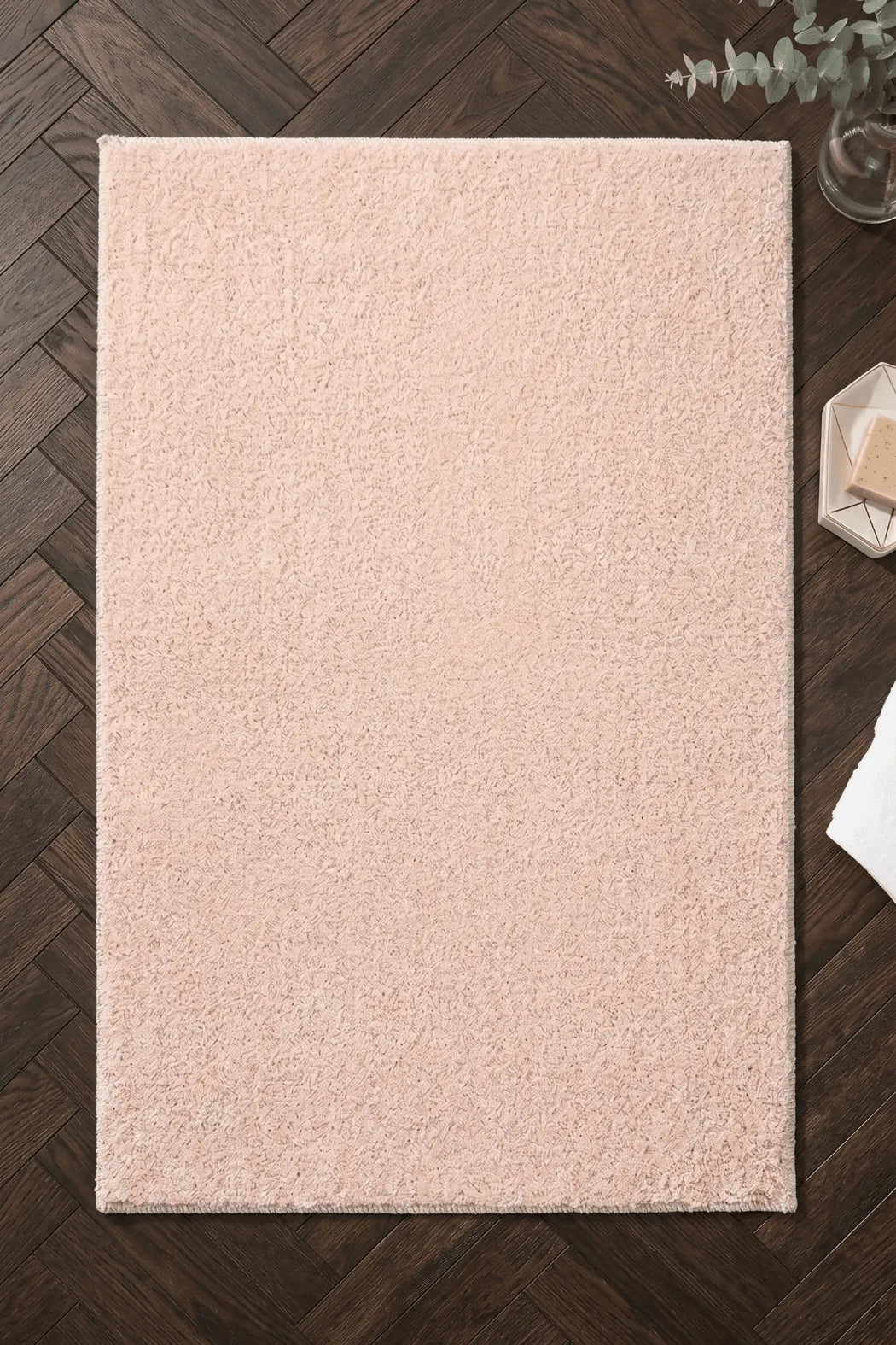 Pembe Ultra Dolgun Peluş Halı
