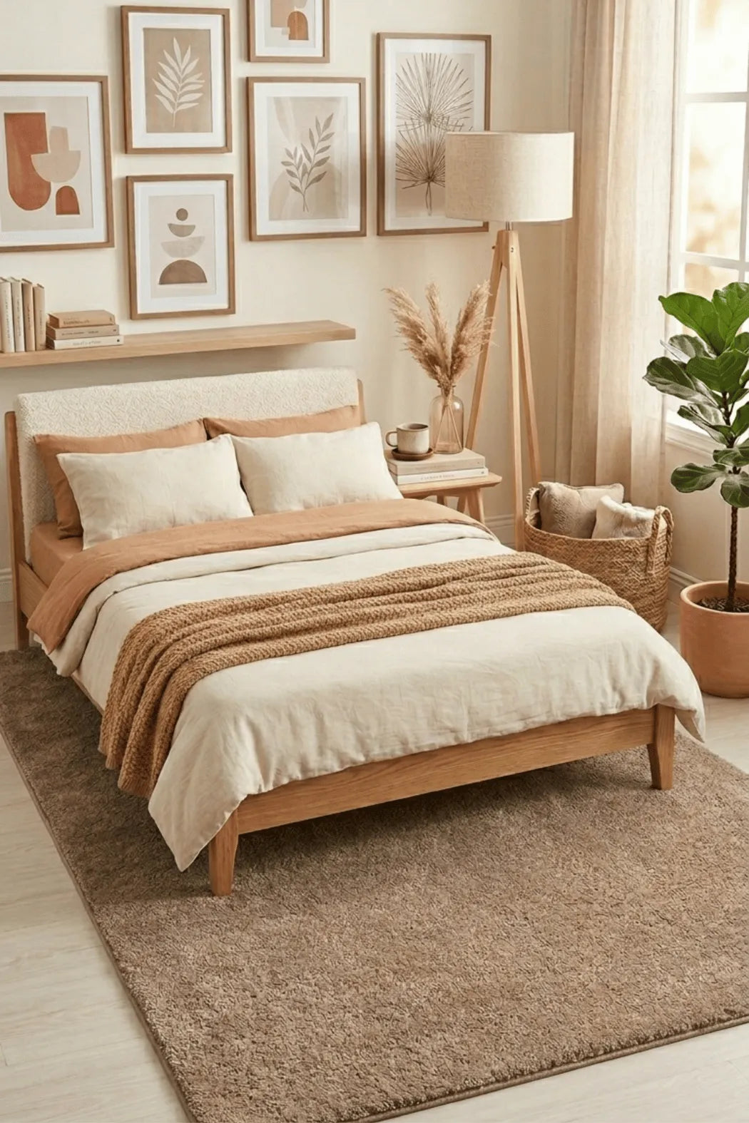 Kahve Ultra Dolgun Peluş Halı