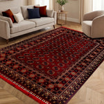Kırmızı Buhara Desenli Klasik Halı - RPHT02
