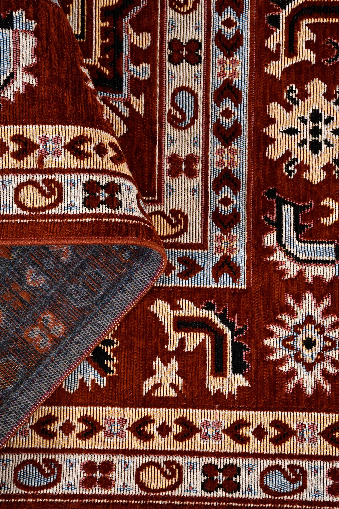 Kiremit Geometrik Motifli Anadolu Kilimi