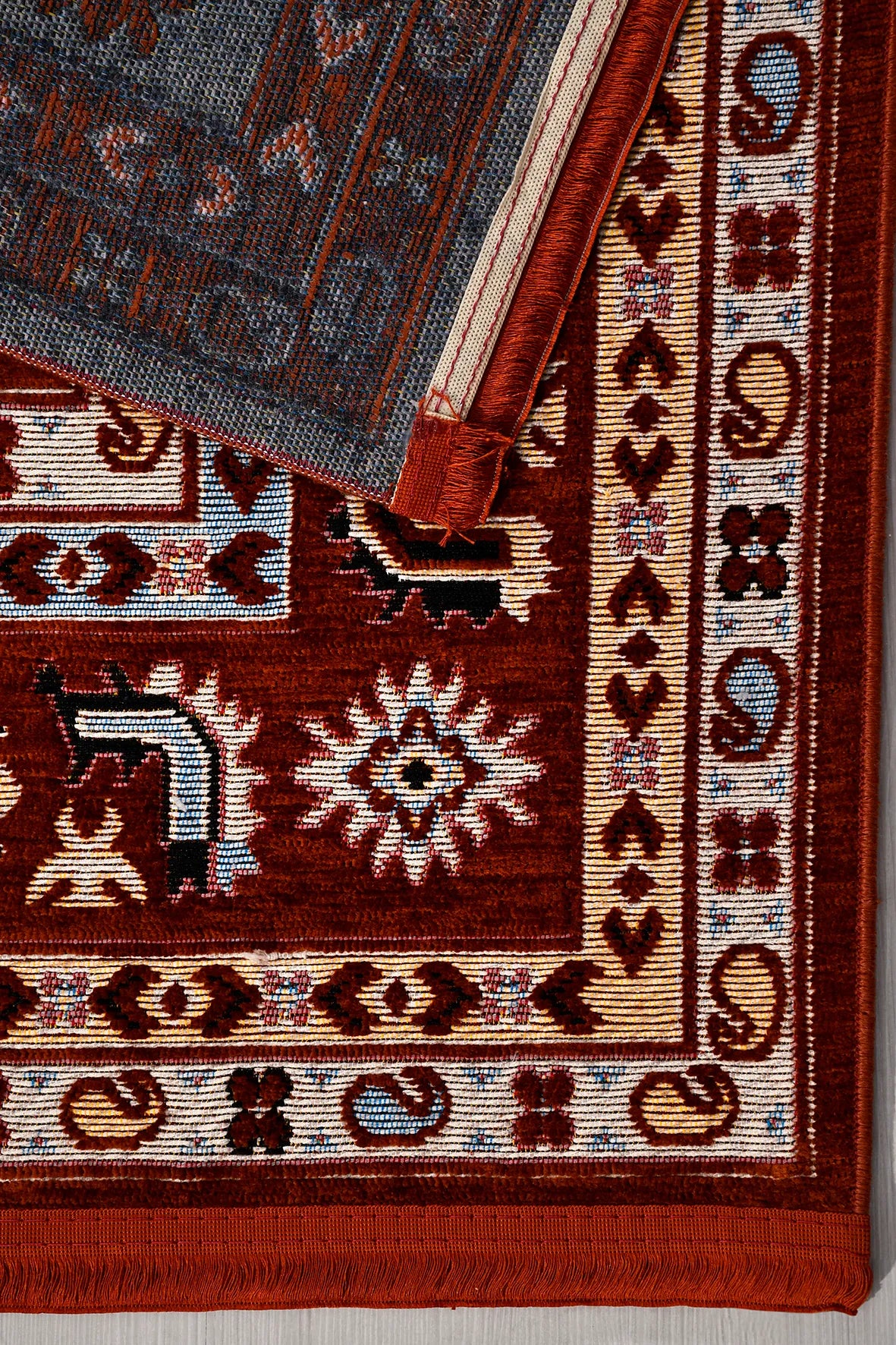 Kiremit Geometrik Motifli Anadolu Kilimi